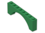 LEGO® Brick: Arch 1 x 8 x 2 3308 | Color: Dark Green