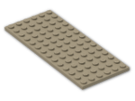 LEGO® Brick: Plate 6 x 14 3456 | Color: Sand Yellow