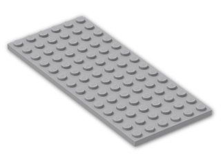 LEGO® Stein: Plate 6 x 14 3456 | Farbe: Medium Stone Grey