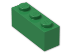 LEGO® Brick: Brick 1 x 3 3622 | Color: Dark Green