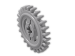 LEGO® Brick: Technic Gear 24 Tooth Crown Type 2 3650b | Color: Medium Stone Grey