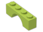 LEGO® Brick: Arch 1 x 4 3659 | Color: Bright Yellowish Green