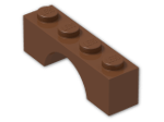 LEGO® Brick: Arch 1 x 4 3659 | Color: Reddish Brown