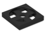 LEGO® Stein: Turntable 2 x 2 Plate Base 3680 | Farbe: Black