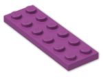 LEGO® Brick: Plate 2 x 6 3795 | Color: Bright Reddish Lilac