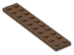 LEGO® Stein: Plate 2 x 10 3832 | Farbe: Brown