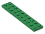 LEGO® Brick: Plate 2 x 10 3832 | Color: Dark Green