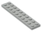 LEGO® Brick: Plate 2 x 10 3832 | Color: Grey