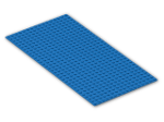 LEGO® Brick: Baseplate 16 x 32 with Square Corners 3857 | Color: Bright Blue
