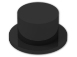 LEGO® Stein: Minifig Top Hat 3878 | Farbe: Black