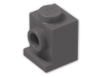 LEGO® Stein: Brick 1 x 1 with Headlight 4070 | Farbe: Dark Stone Grey