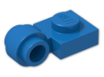 LEGO® Brick: Plate 1 x 1 with Clip Light Type 2 4081b | Color: Bright Blue