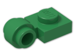 LEGO® Brick: Plate 1 x 1 with Clip Light Type 2 4081b | Color: Dark Green