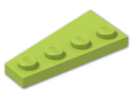 LEGO® Brick: Wing 2 x 4 Right 41769 | Color: Bright Yellowish Green