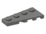 LEGO® Brick: Wing 2 x 4 Left 41770 | Color: Dark Grey