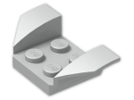 LEGO® Brick: Car Mudguard 2 x 4 Swept Back 41854 | Color: Silver flip/flop