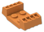 LEGO® Brick: Plate 2 x 2 With Raised Grilles 41862 | Color: Bright Orange