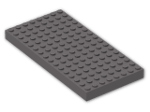 LEGO® Brick: Brick 8 x 16 4204 | Color: Dark Stone Grey