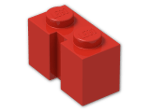 LEGO® Brick: Brick 1 x 2 with Groove 4216 | Color: Bright Red