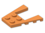 LEGO® Brick: Wing 4 x 4 with 2 x 2 Cutout 43719 | Color: Bright Orange