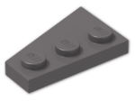 LEGO® Brick: Wing 2 x 3 Right 43722 | Color: Dark Stone Grey