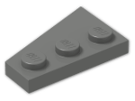 LEGO® Brick: Wing 2 x 3 Right 43722 | Color: Dark Grey