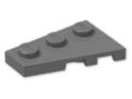 LEGO® Brick: Wing 2 x 3 Left 43723 | Color: Dark Grey