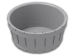 LEGO® Brick: Barrel 4.5 x 4.5 4424 | Color: Medium Stone Grey