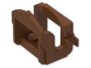 LEGO® Brick: Animal Horse Saddle with Two Clips 4491b | Color: Reddish Brown
