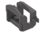 LEGO® Stein: Animal Horse Saddle with Two Clips 4491b | Farbe: Dark Stone Grey