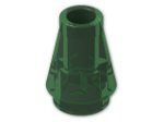 LEGO® Brick: Cone 1 x 1 4589 | Color: Transparent Green