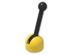 LEGO® Stein: Hinge Control Stick and Base (Black Stick) 4592c02 | Farbe: Bright Yellow
