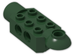 LEGO® Brick: Technic Brick 2 x 3 w/ Holes, Click Rot. Hinge (H) and Socket 47454 | Color: Earth Green