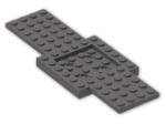 LEGO® Stein: Car Base 16 x 6 with 4 x 4 Recessed Centre 52037 | Farbe: Dark Stone Grey