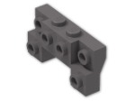 LEGO® Stein: Bracket 2 x 4 x 2/3 with Front Studs 52038 | Farbe: Dark Stone Grey