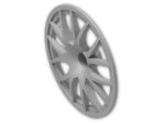LEGO® Brick: Wheel Cover 7 Spoke Forked for Wheel 34 x 56 58088 | Color: Silver