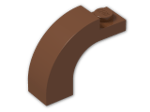LEGO® Brick: Arch 1 x 3 x 2 with Curved Top 6005 | Color: Reddish Brown