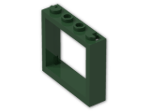 LEGO® Brick: Window 1 x 4 x 3 without Shutter Tabs 60594 | Color: Earth Green