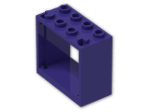 LEGO® Stein: Window 2 x 4 x 3 with Square Holes 60598 | Farbe: Medium Lilac