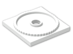 LEGO® Stein: Turntable Flat Base 4 x 4 61485 | Farbe: White