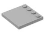 LEGO® Brick: Tile 4 x 4 with Studs on Edge 6179 | Color: Medium Stone Grey