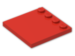 LEGO® Brick: Tile 4 x 4 with Studs on Edge 6179 | Color: Bright Red