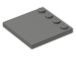 LEGO® Stein: Tile 4 x 4 with Studs on Edge 6179 | Farbe: Dark Grey
