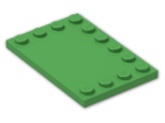 LEGO® Brick: Tile 4 x 6 with Studs on Edges 6180 | Color: Bright Green
