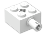 LEGO® Brick: Brick 2 x 2 with Pin and Axlehole 6232 | Color: White