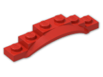 LEGO® Brick: Car Mudguard 6 x 1.5 x 1 with Arch 62361 | Color: Bright Red