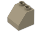 LEGO® Brick: Duplo Slope 2 x 2 x 1.5 6474 | Color: Sand Yellow