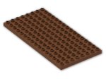 LEGO® Stein: Duplo Plate 8 x 16 6490 | Farbe: Reddish Brown