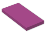 LEGO® Stein: Tile 2 x 4 with Groove 87079 | Farbe: Bright Reddish Violet