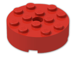 LEGO® Brick: Brick 4 x 4 Round with Pinhole and Snapstud 87081 | Color: Bright Red